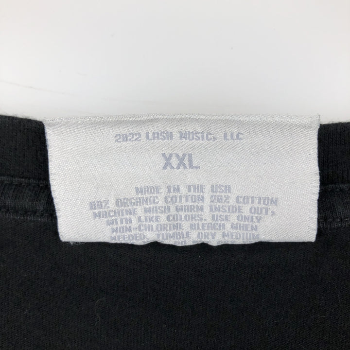 BILLIE EILISH Band T-shirt, Made in USA, Men's XXL equivalent. cotton black type Vintage Second Hand