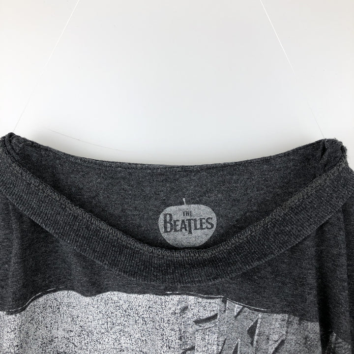 THE BEATLES Band T-shirt, made in Honduras, men's size L (approx.) cotton Charcoal Vintage Second Hand