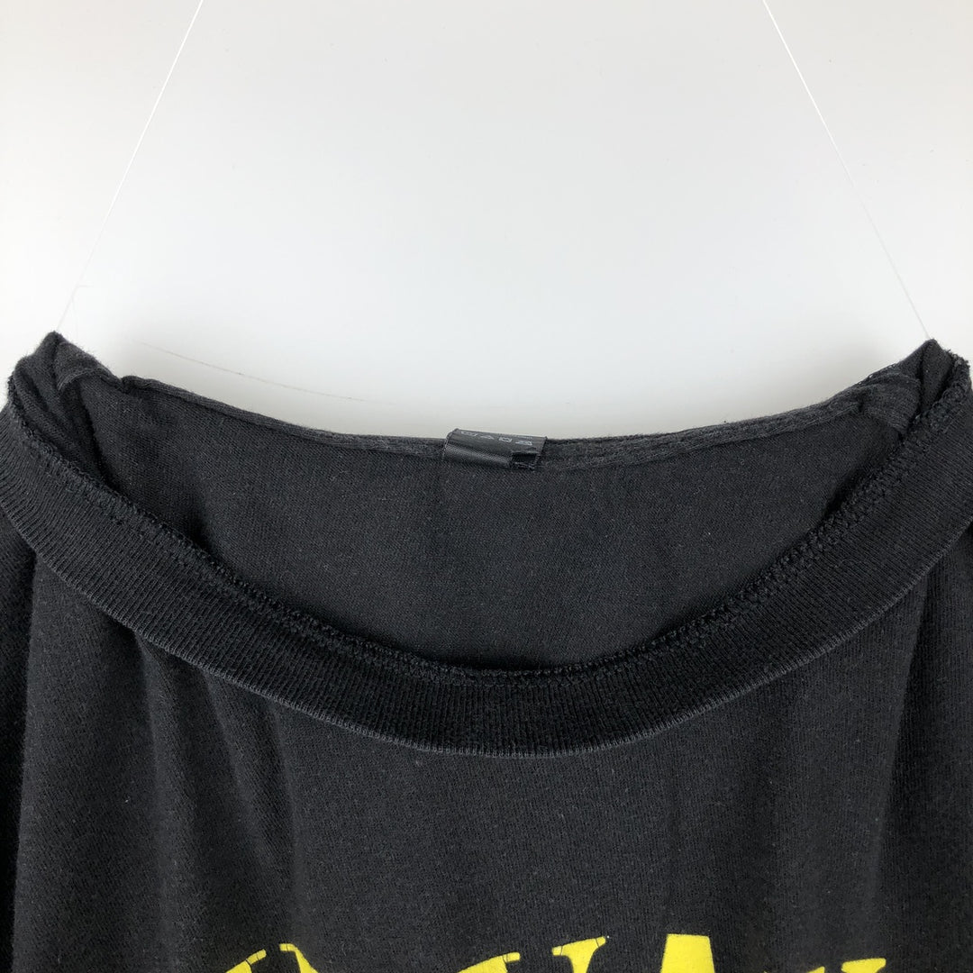 NIRVANA Nirvana Band T-shirt, Band T, Men's M size cotton black type Vintage Second Hand