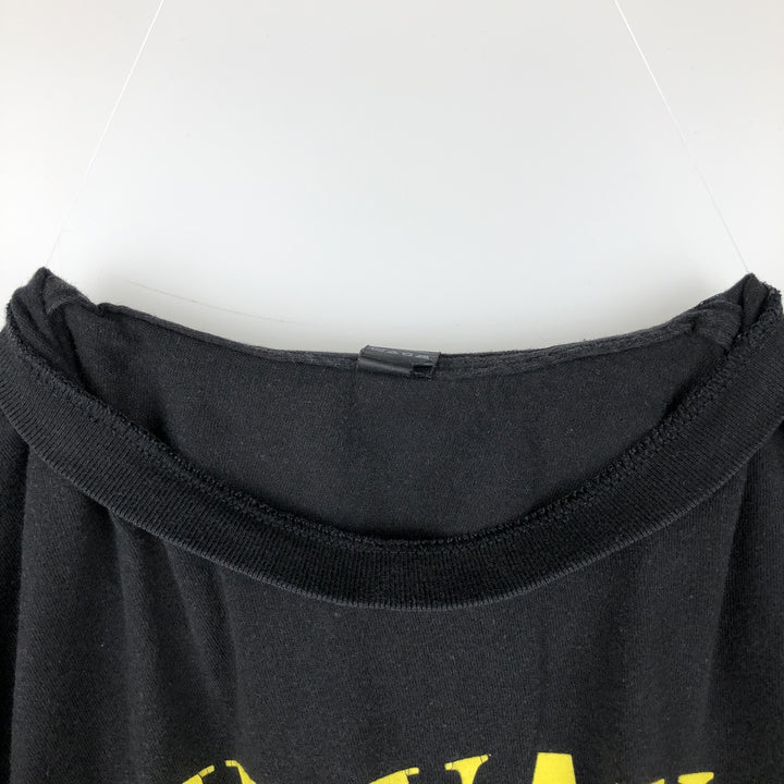 NIRVANA Nirvana Band T-shirt, Band T, Men's M size cotton black type Vintage Second Hand