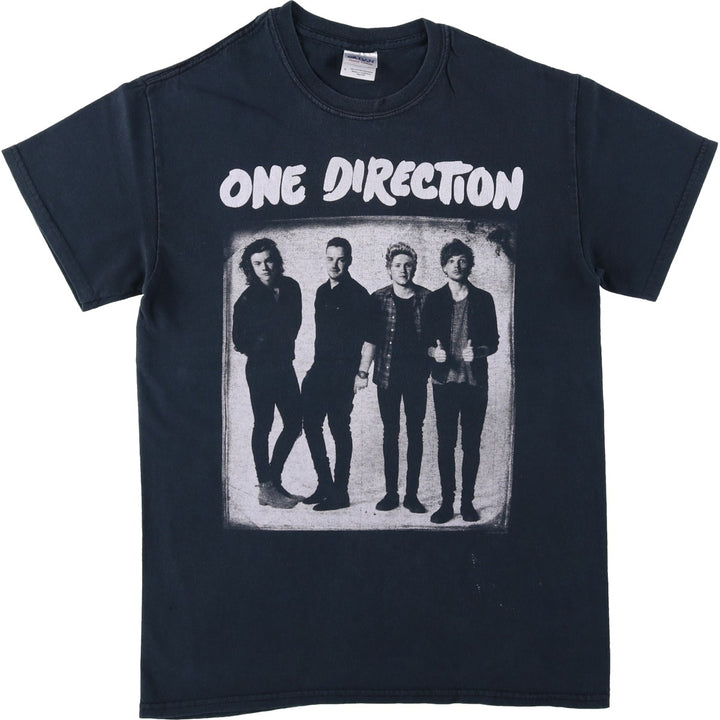 Gildan GILDAN ONE DIRECTION One Direction Band T-shirt Band T Men's S equivalent cotton black type Vintage Second Hand