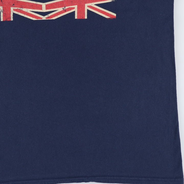 LED ZEPPELIN American flag design band t-shirt, men's size XL equivalent. unclear navy blue type Vintage Second Hand