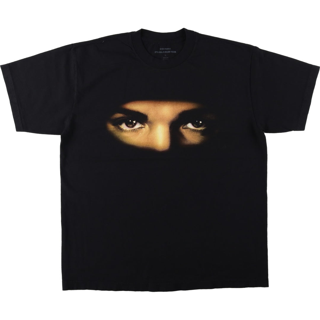 MICHAEL JACKSON Michael Jackson Band T-shirt, Made in USA, Men's Size L (approx.) cotton black type Vintage Second Hand