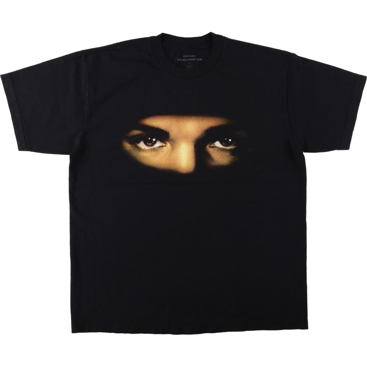 MICHAEL JACKSON Michael Jackson Band T-shirt, Made in USA, Men's Size L (approx.) cotton black type Vintage Second Hand