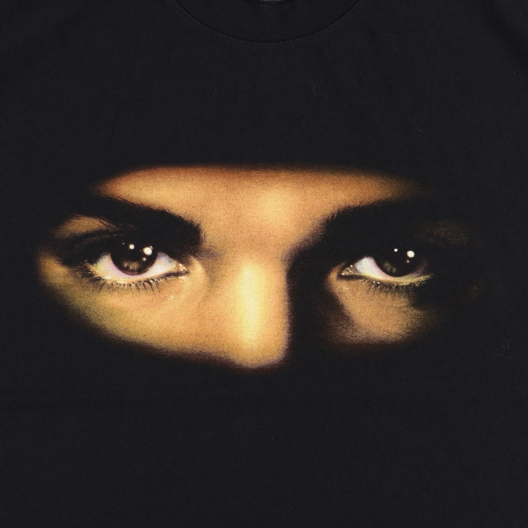MICHAEL JACKSON Michael Jackson Band T-shirt, Made in USA, Men's Size L (approx.) cotton black type Vintage Second Hand