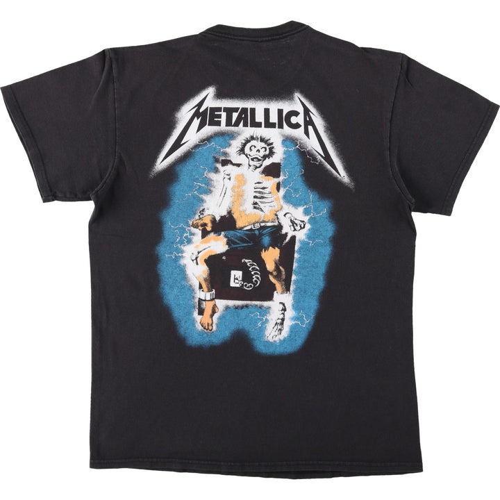 METALLICA Band T-Shirt, Made in Mexico, Men's Size M (approx.) cotton black type Vintage Second Hand
