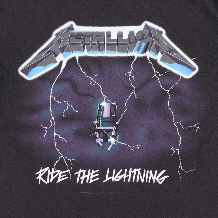 METALLICA Band T-Shirt, Made in Mexico, Men's Size M (approx.) cotton black type Vintage Second Hand