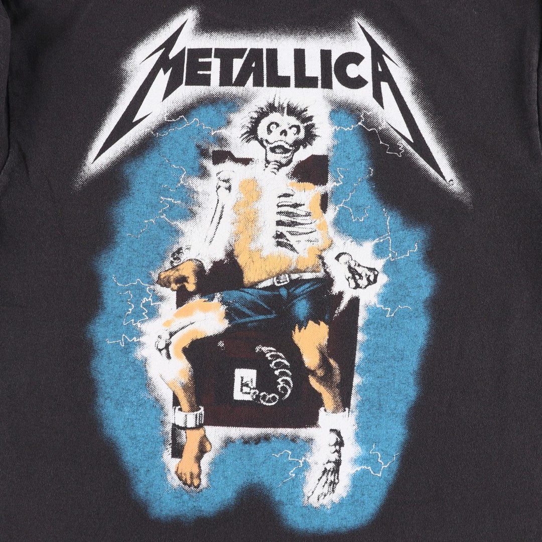 METALLICA Band T-Shirt, Made in Mexico, Men's Size M (approx.) cotton black type Vintage Second Hand