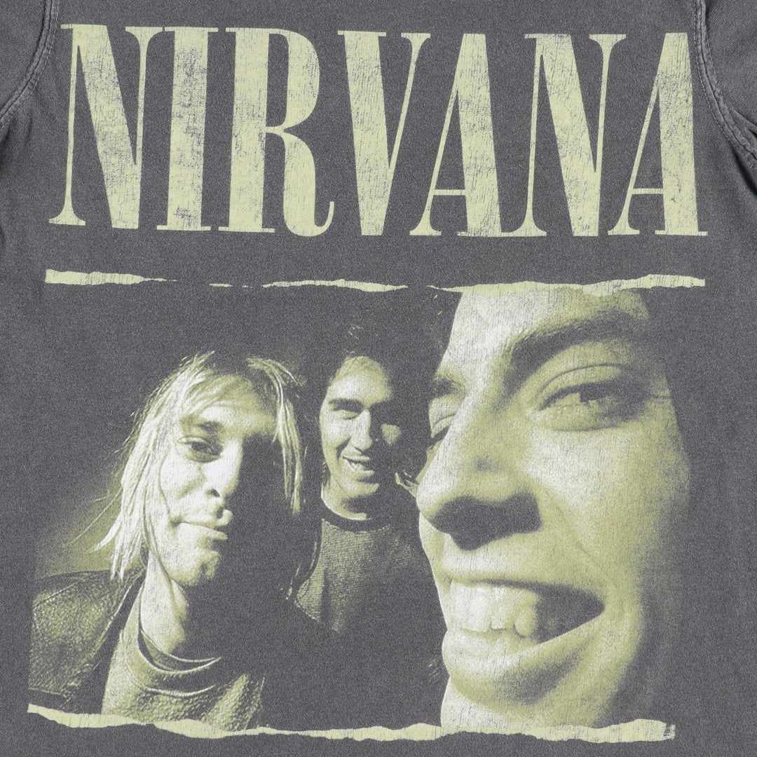 NIRVANA Nirvana Band T-shirt Band T Men's S size cotton Charcoal Vintage Second Hand