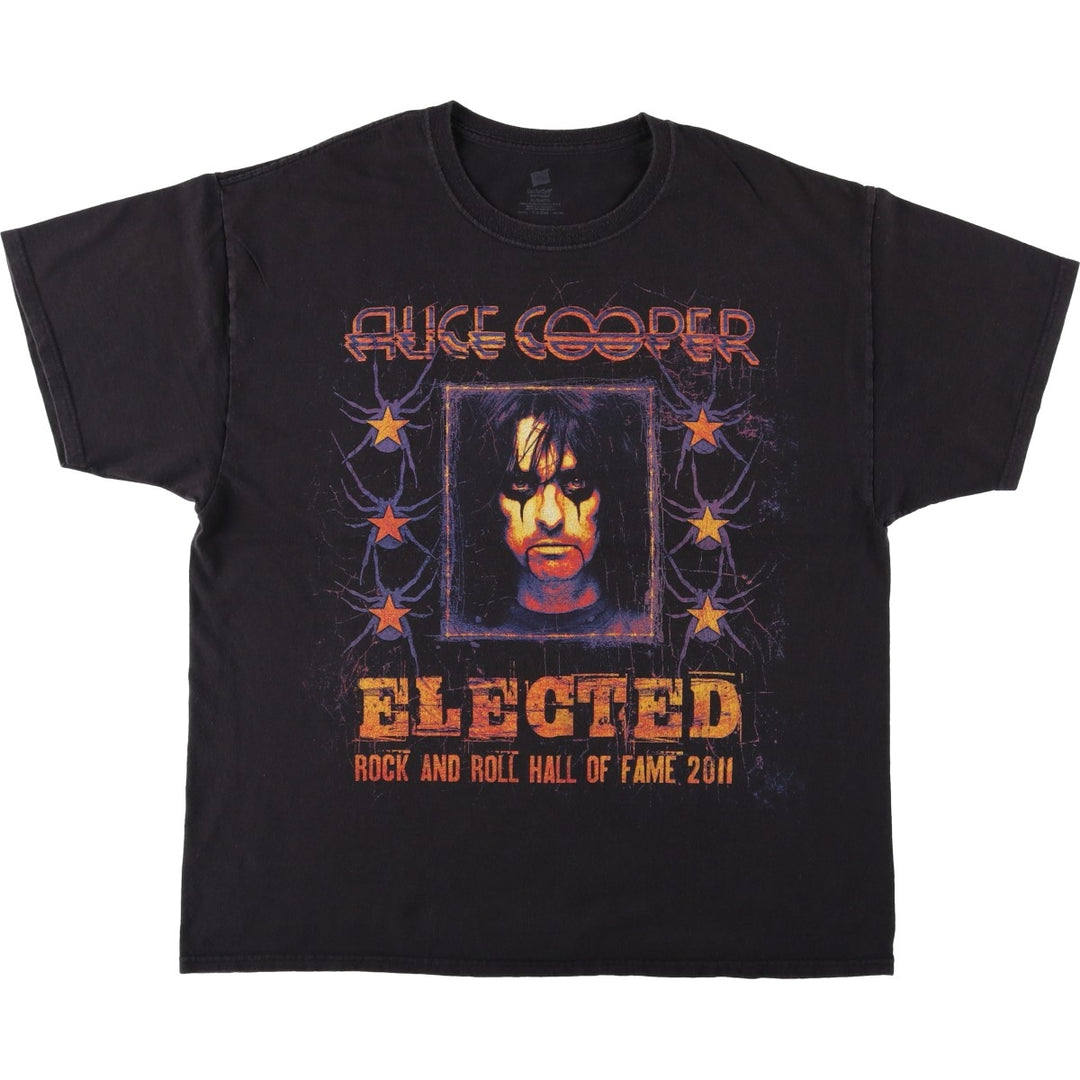 Hanes Alice Cooper Band T-Shirt (Men's XL equivalent) cotton black type Vintage Second Hand