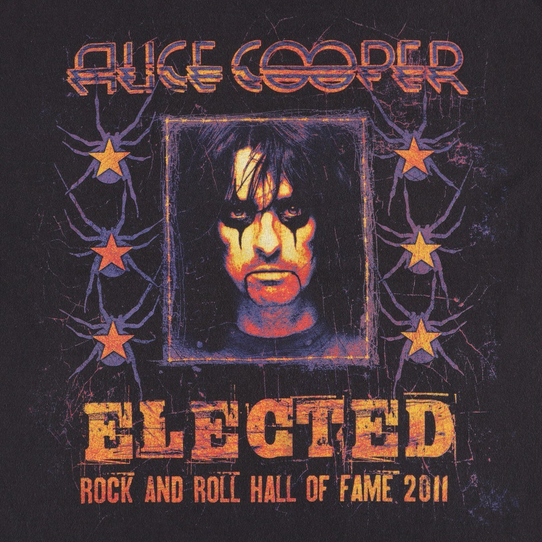 Hanes Alice Cooper Band T-Shirt (Men's XL equivalent) cotton black type Vintage Second Hand