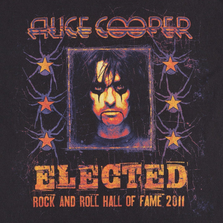 Hanes Alice Cooper Band T-Shirt (Men's XL equivalent) cotton black type Vintage Second Hand