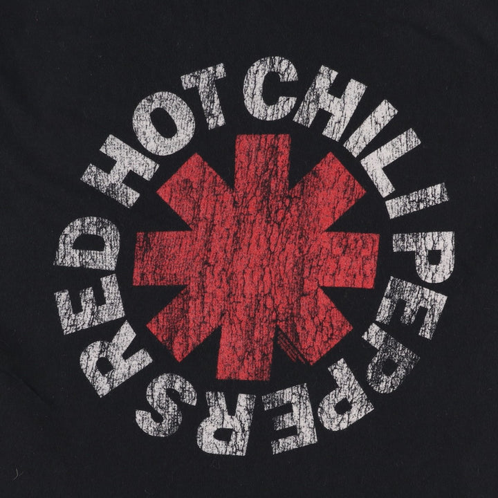 BRAVADO RED HOT CHILI PEPPERS Red Hot Chili Peppers Band T-shirt Band Tee Men's M size cotton black type Vintage Second Hand