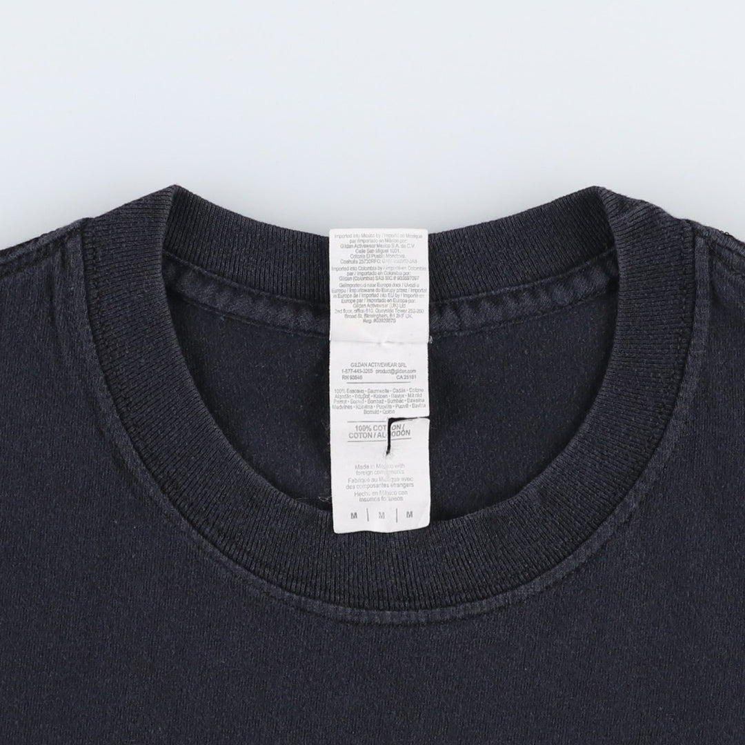 Gildan GILDAN SUBLIME Band T-shirt, Men's M size cotton black type Vintage Second Hand