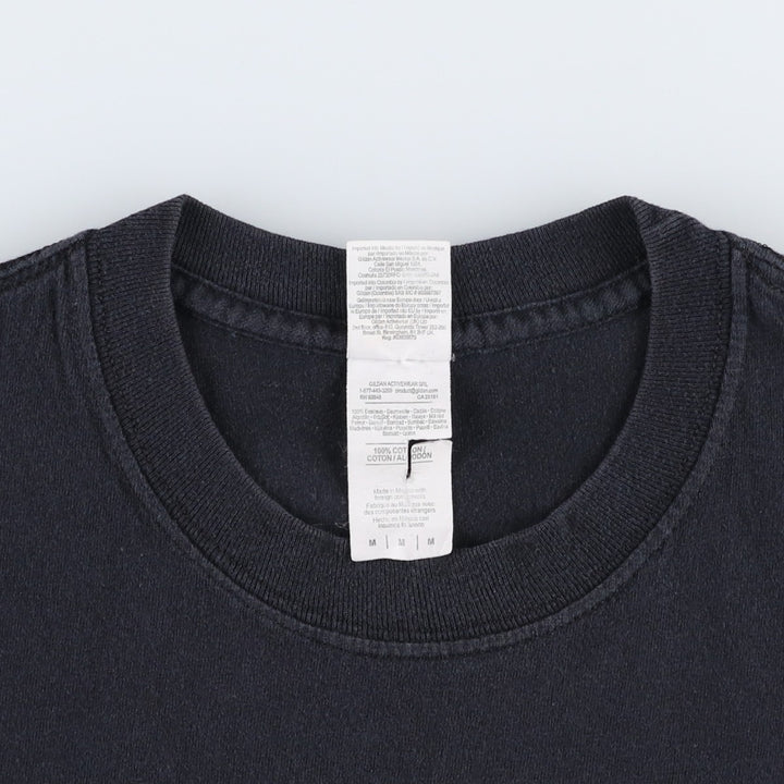 Gildan GILDAN SUBLIME Band T-shirt, Men's M size cotton black type Vintage Second Hand