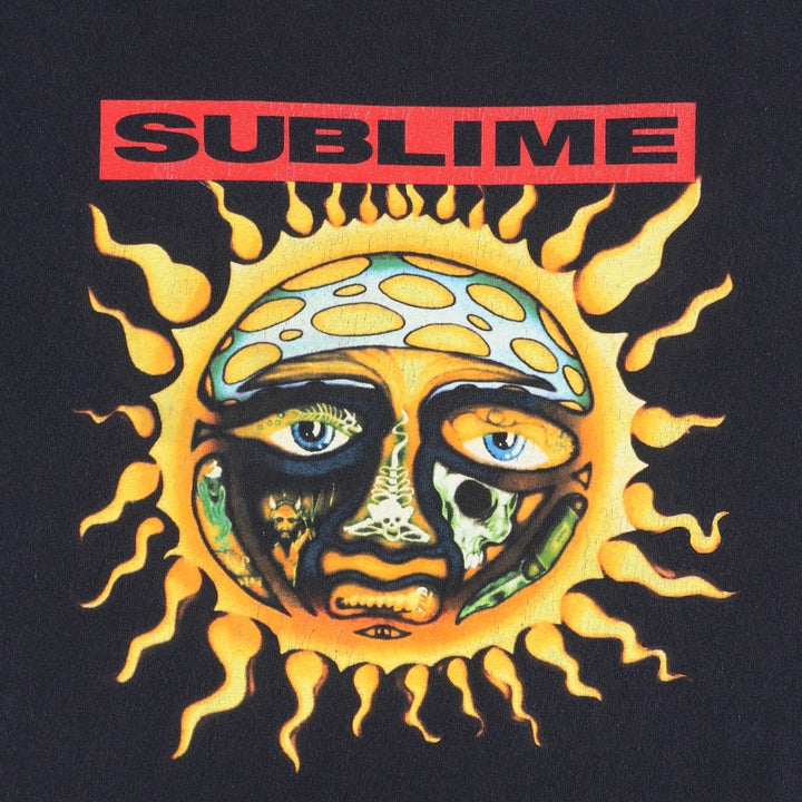 Gildan GILDAN SUBLIME Band T-shirt, Men's M size cotton black type Vintage Second Hand