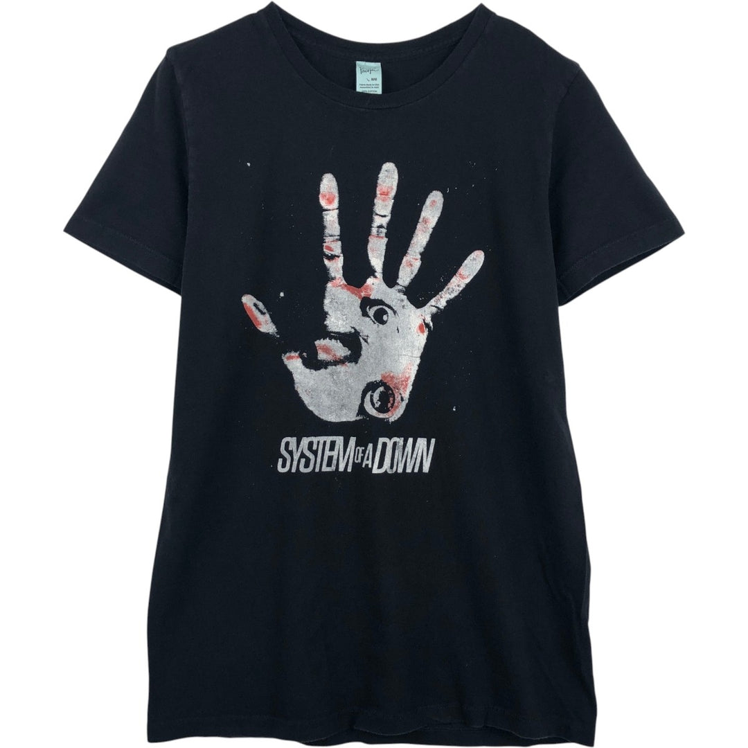 Pacific System of a Down Band T-shirt (Men's size M) cotton black type Vintage Second Hand