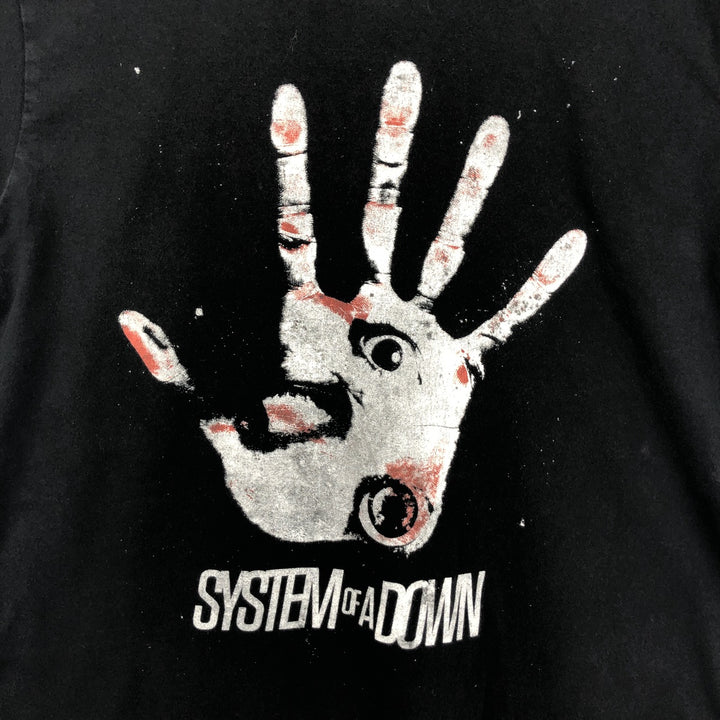 Pacific System of a Down Band T-shirt (Men's size M) cotton black type Vintage Second Hand