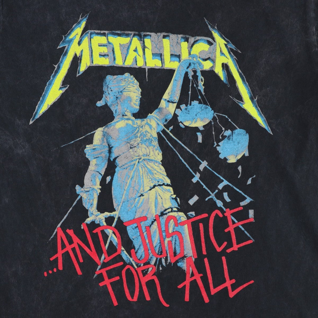 METALLICA Band T-Shirt, Made in Mexico, Men's Size M (approx.) cotton black type Vintage Second Hand