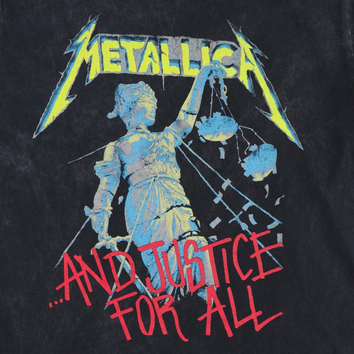 METALLICA Band T-Shirt, Made in Mexico, Men's Size M (approx.) cotton black type Vintage Second Hand
