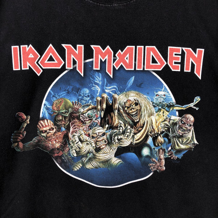 IRON MAIDEN Iron Maiden Band T-shirt Band T Men's XXL unclear black type Vintage Second Hand