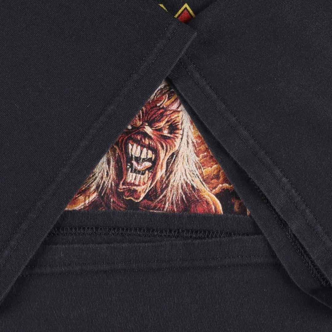IRON MAIDEN Iron Maiden Band T-shirt Band T Men's XL size unclear black type Vintage Second Hand