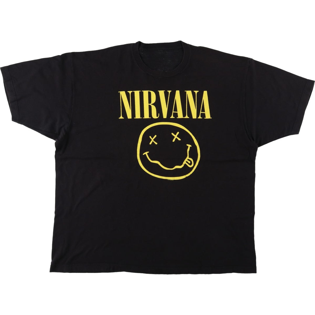 NIRVANA Nirvana Band T-shirt, Band T, Men's XL size unclear white type Vintage Second Hand