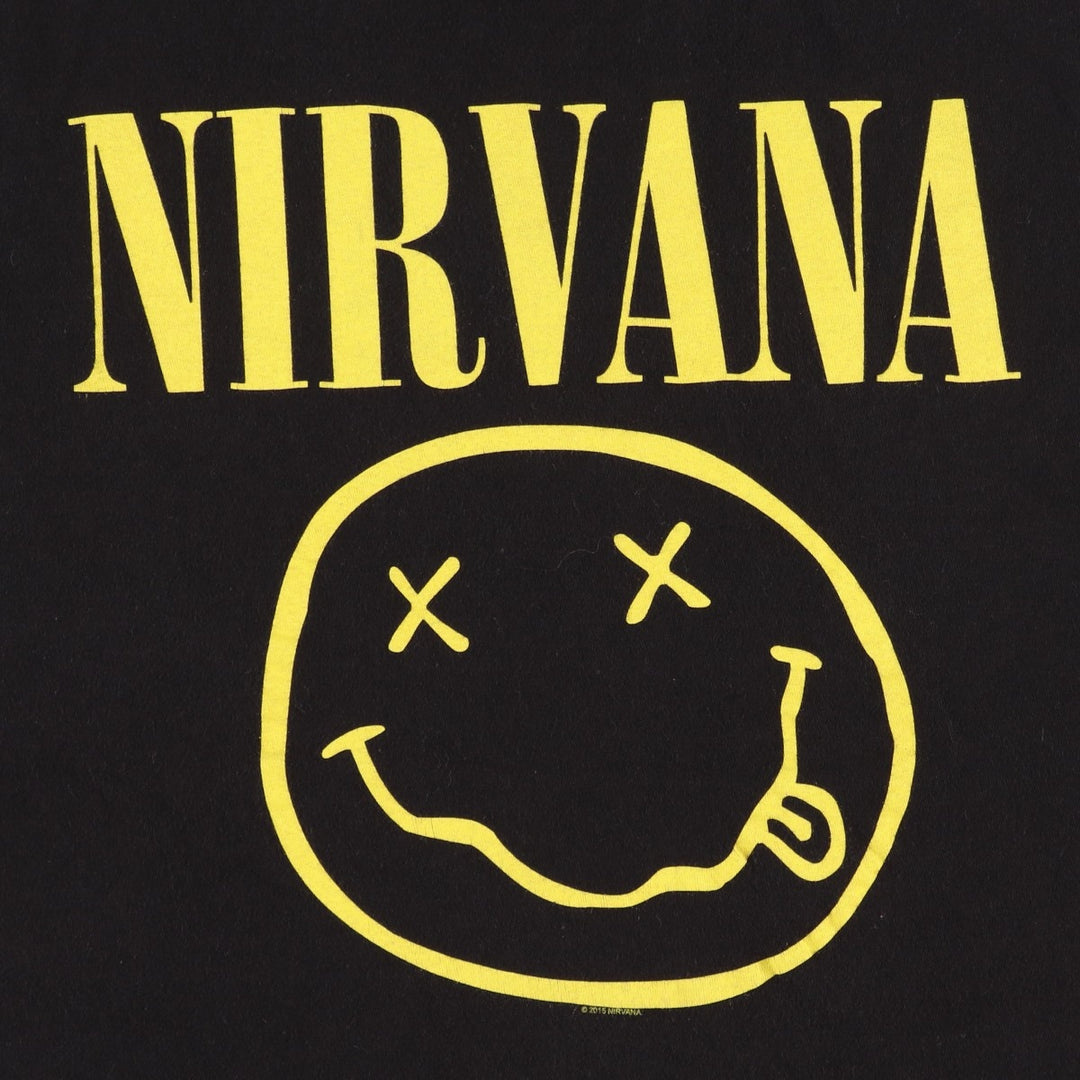 NIRVANA Nirvana Band T-shirt, Band T, Men's XL size unclear white type Vintage Second Hand