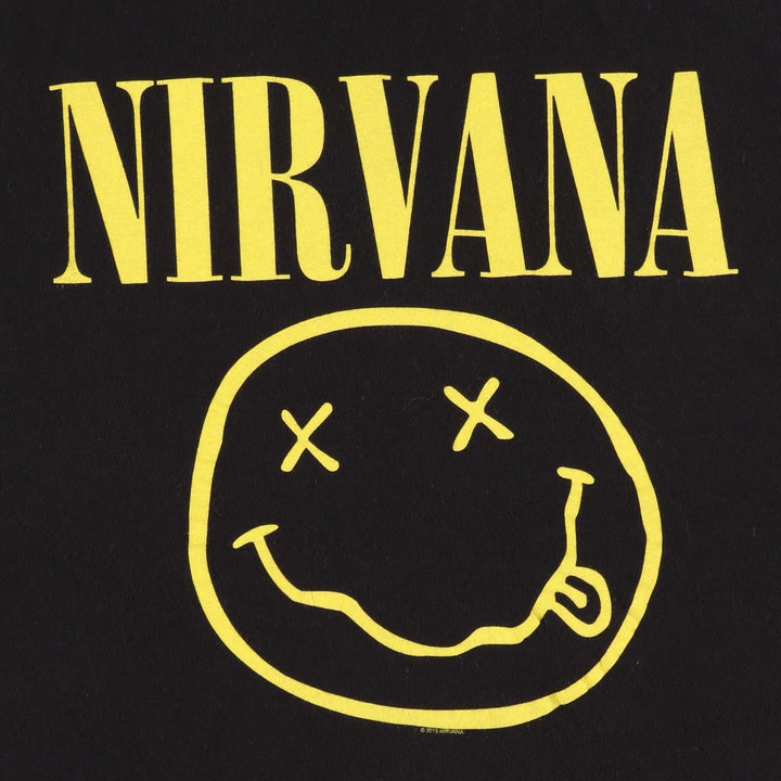 NIRVANA Nirvana Band T-shirt, Band T, Men's XL size unclear white type Vintage Second Hand