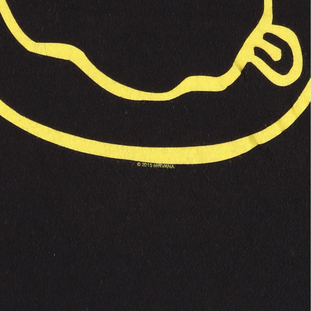 NIRVANA Nirvana Band T-shirt, Band T, Men's XL size unclear white type Vintage Second Hand