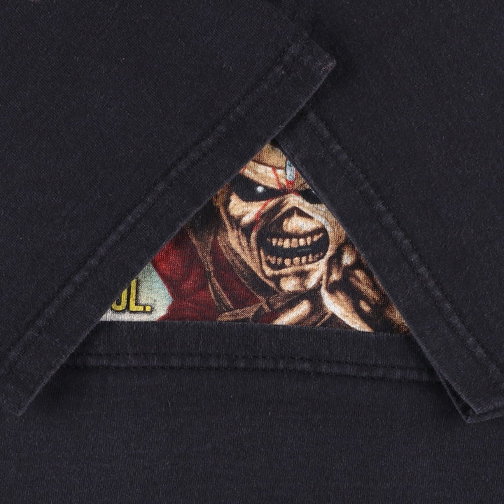 Fruit of the Loom Heavy Cotton Iron Maiden Band T-shirt, Men's Size XL (approx.) cotton black type Vintage Second Hand
