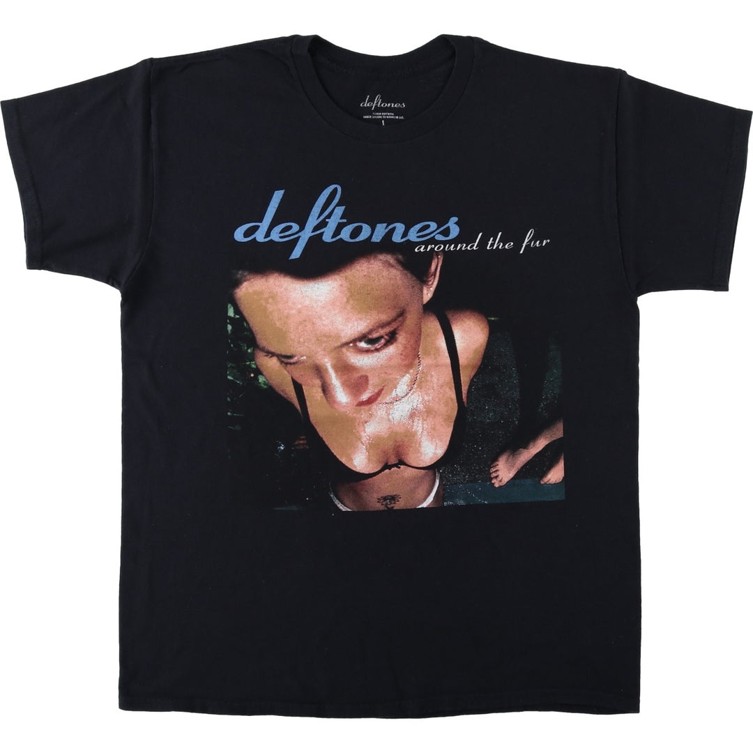 DEFTONES Deftones Band T-shirt Band T Men's L size cotton black type Vintage Second Hand