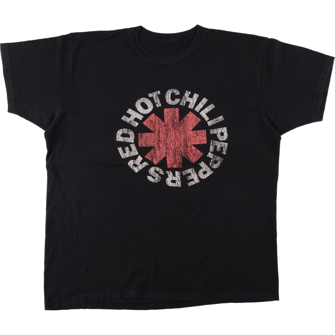 RED HOT CHILI PEPPERS Red Hot Chili Peppers Band T-shirt Band T Men's XL equivalent unclear black type Vintage Second Hand