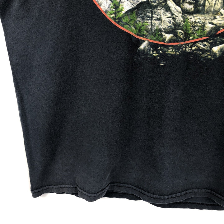 IRON MAIDEN Iron Maiden Band T-shirt Band T Men's L size unclear black type Vintage Second Hand
