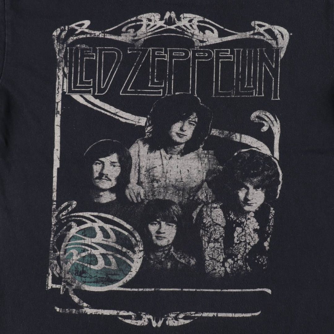 Anvil Led Zeppelin Band T-Shirt (Men's Size M) cotton black type Vintage Second Hand