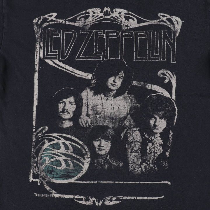 Anvil Led Zeppelin Band T-Shirt (Men's Size M) cotton black type Vintage Second Hand