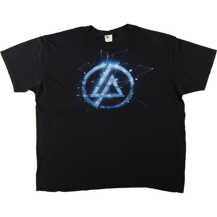 BAY ISLAND LINKIN PARK Band T-shirt (Men's XXL equivalent) cotton black type Vintage Second Hand