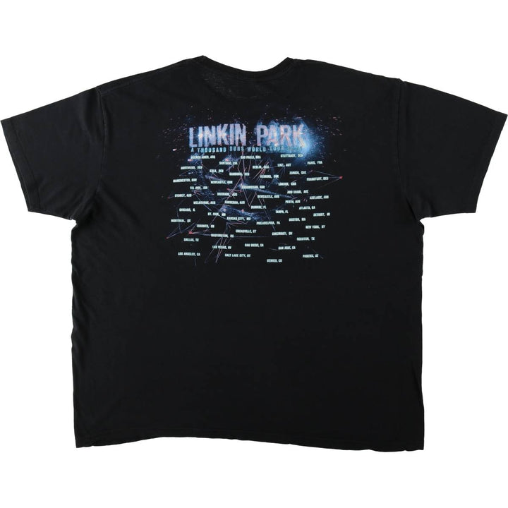 BAY ISLAND LINKIN PARK Band T-shirt (Men's XXL equivalent) cotton black type Vintage Second Hand