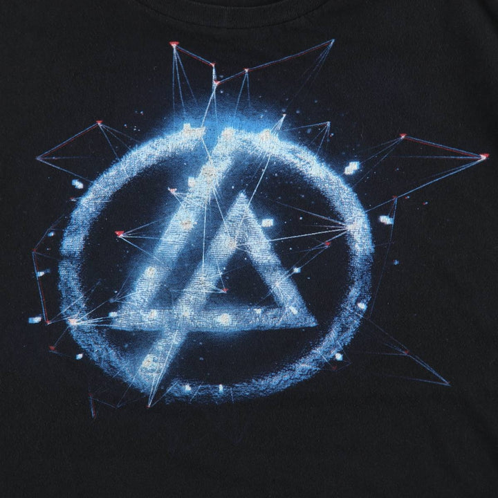 BAY ISLAND LINKIN PARK Band T-shirt (Men's XXL equivalent) cotton black type Vintage Second Hand
