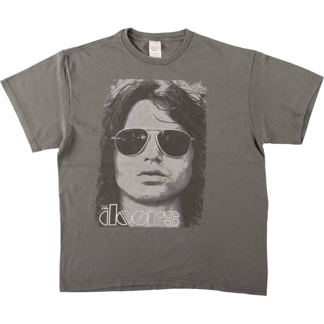 Delta Pro Weight The Doors Band T-Shirt (Men's Size L) cotton gray type Vintage Second Hand