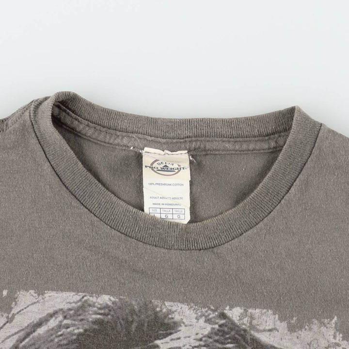 Delta Pro Weight The Doors Band T-Shirt (Men's Size L) cotton gray type Vintage Second Hand