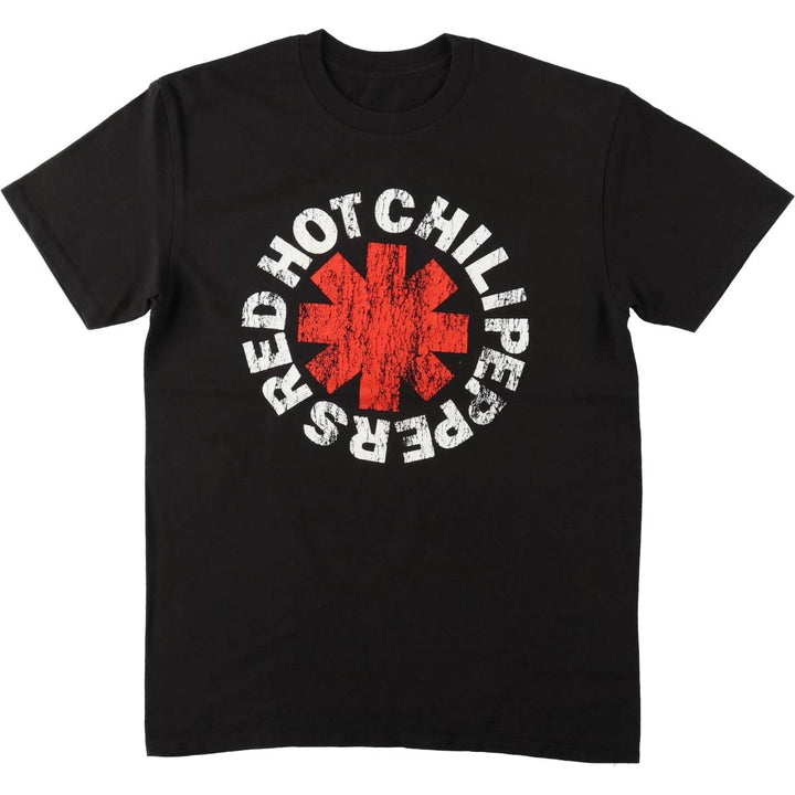 RED HOT CHILI PEPPERS Red Hot Chili Peppers Band T-shirt Band T Men's M size unclear black type Vintage Second Hand