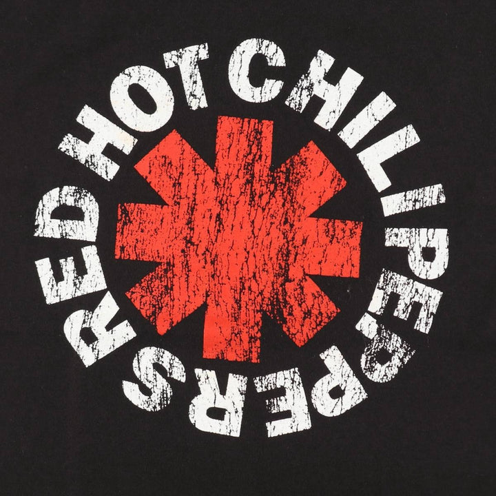 RED HOT CHILI PEPPERS Red Hot Chili Peppers Band T-shirt Band T Men's M size unclear black type Vintage Second Hand