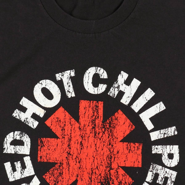 RED HOT CHILI PEPPERS Red Hot Chili Peppers Band T-shirt Band T Men's M size unclear black type Vintage Second Hand