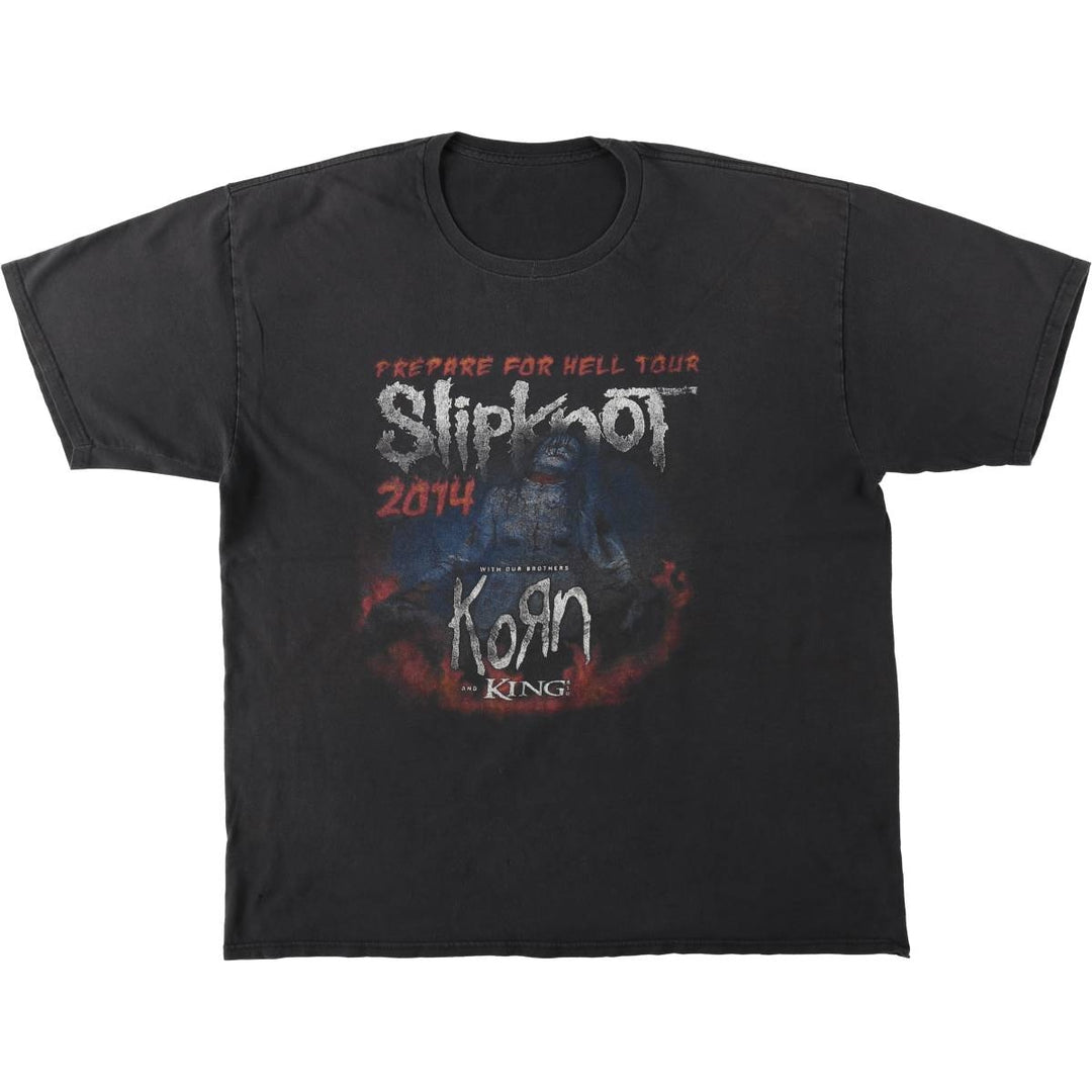 SLIPKNOT Slipknot Band T-shirt Band T Men's XL size unclear Charcoal Vintage Second Hand