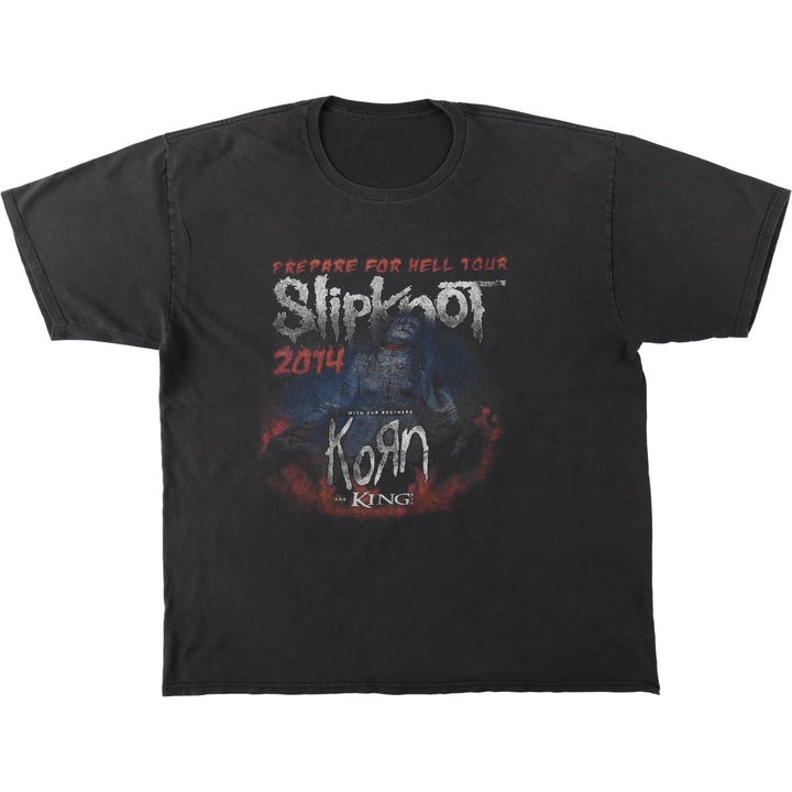 SLIPKNOT Slipknot Band T-shirt Band T Men's XL size unclear Charcoal Vintage Second Hand