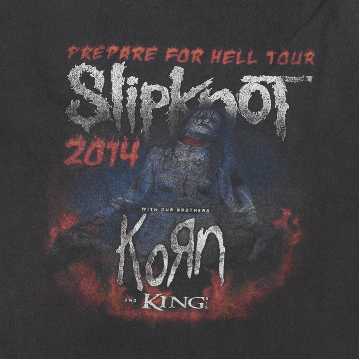 SLIPKNOT Slipknot Band T-shirt Band T Men's XL size unclear Charcoal Vintage Second Hand