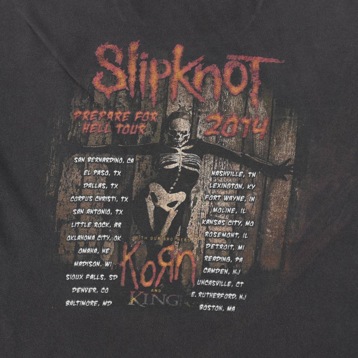SLIPKNOT Slipknot Band T-shirt Band T Men's XL size unclear Charcoal Vintage Second Hand