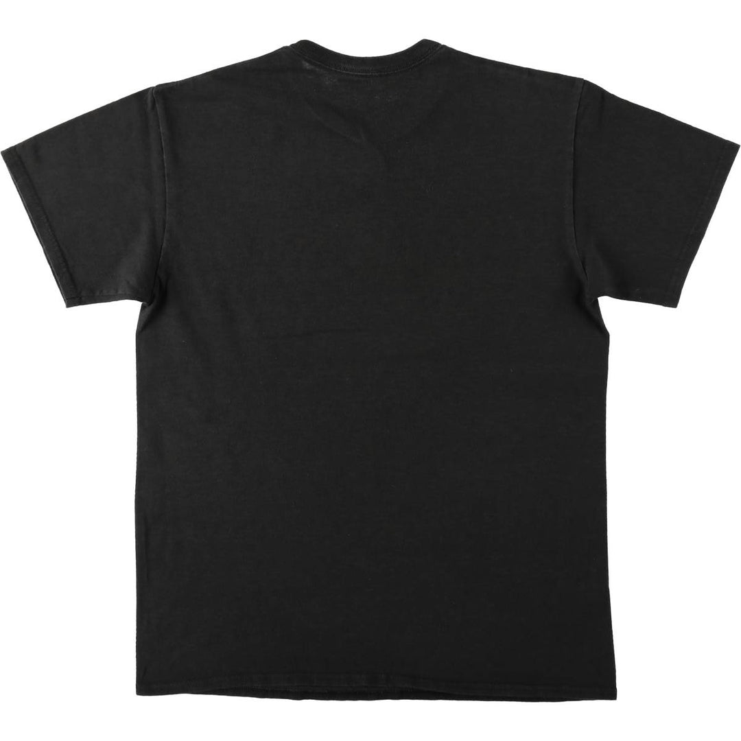 METALLICA Fire Pattern Skull Pattern Band T-Shirt (Men's Size M) cotton black type Vintage Second Hand