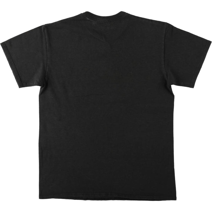 METALLICA Fire Pattern Skull Pattern Band T-Shirt (Men's Size M) cotton black type Vintage Second Hand